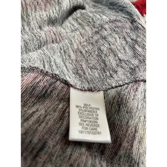 Candie’s long sleeved v-neck grey floral dress size small. - Picture 6 of 6